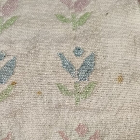 Vintage Pastel Colored Flower Reversible Placemats Set Of Five - Picture 12 of 12